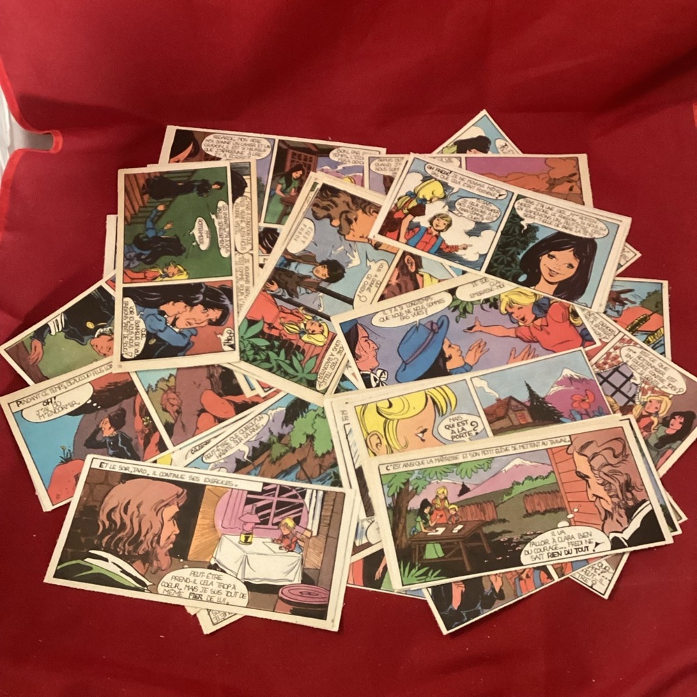 1970s BD clippings (text in French) for scrapbooking or craft